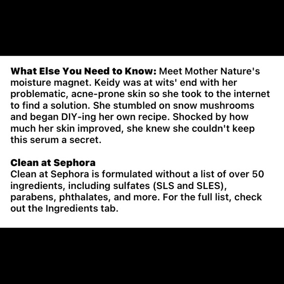 New Volition Snow Mushroom Water Serum / Sephora - Picture 16 of 16